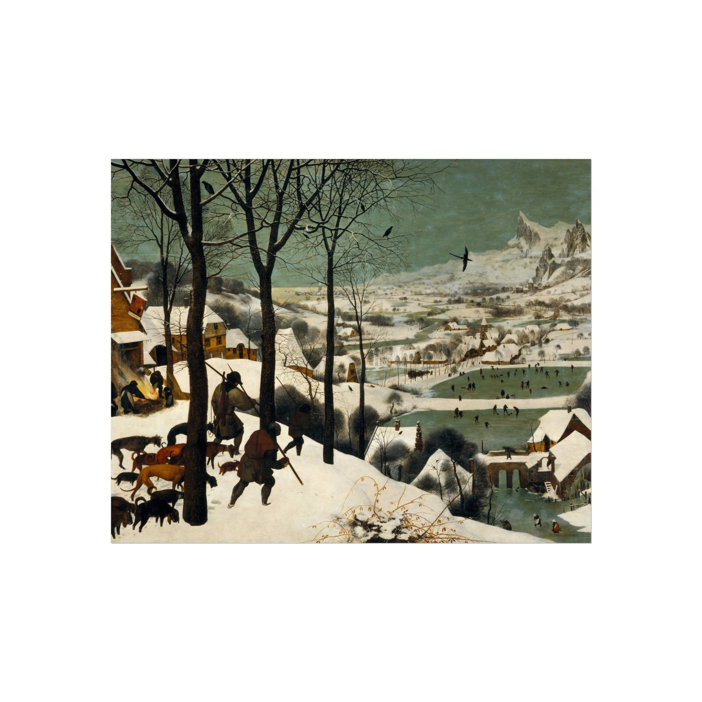 Pieter Bruegel the Elder - Hunters in the Snow (Winter) - Google Art Project | Fine Art Poster