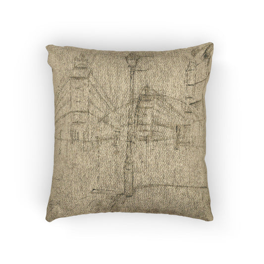 Study for Paris Street; Rainy Day — Caillebotte Pillow
