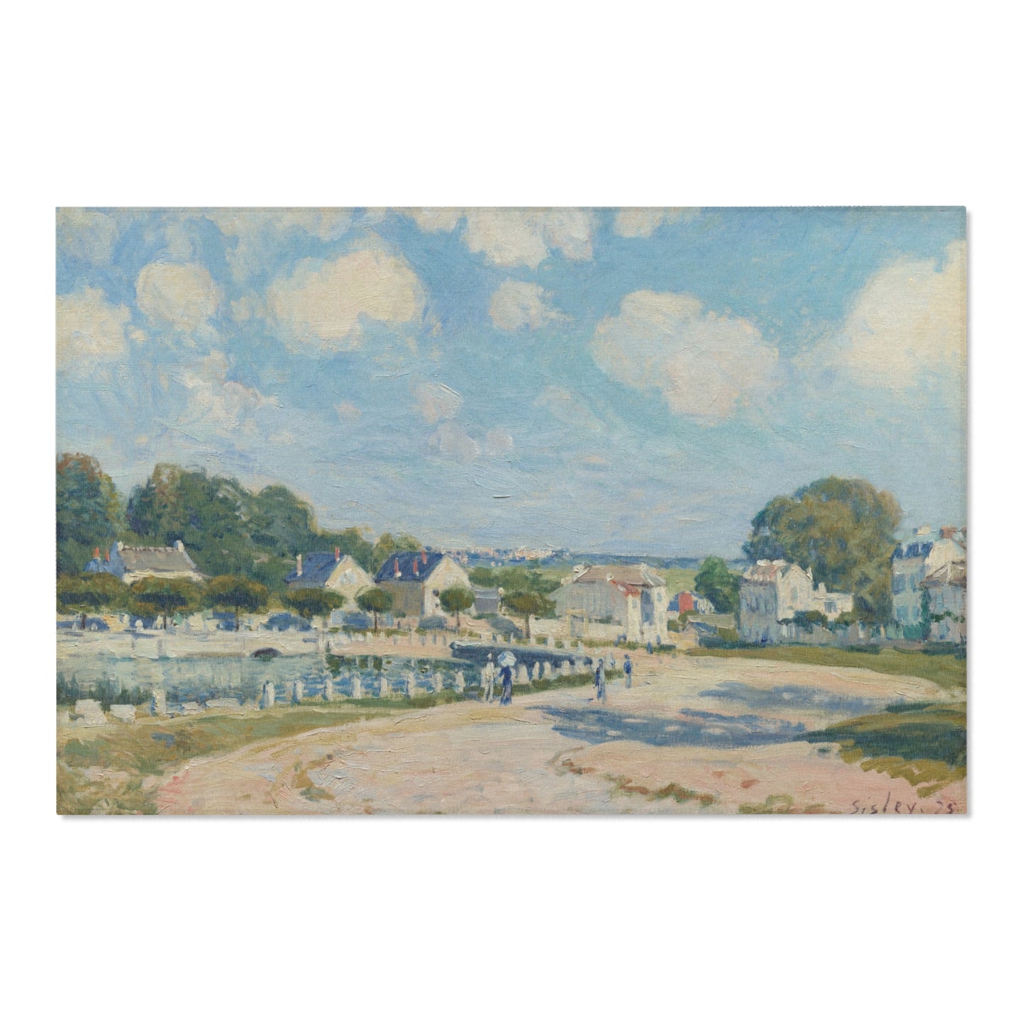 Alfred Sisley - Watering Place at Marly | Area Rug