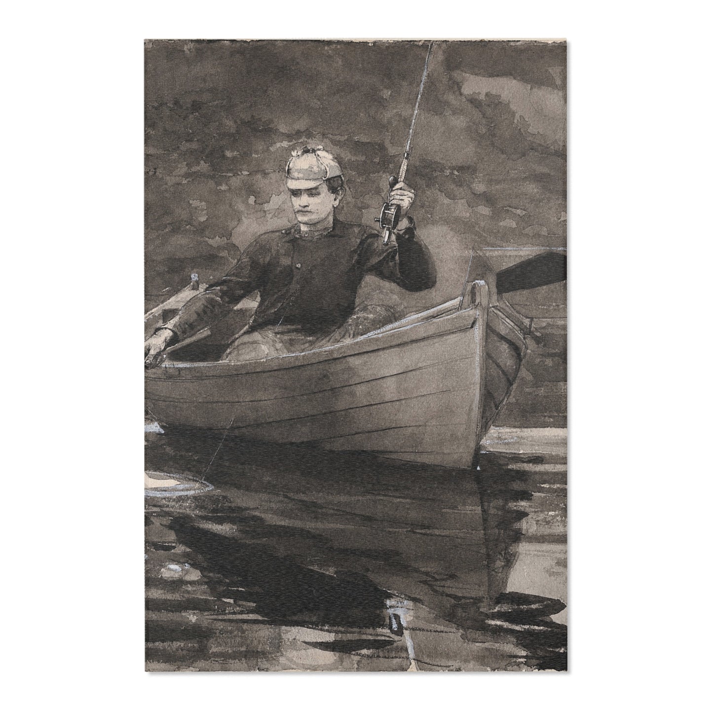 Winslow Homer - Netting the Fish | Area Rug