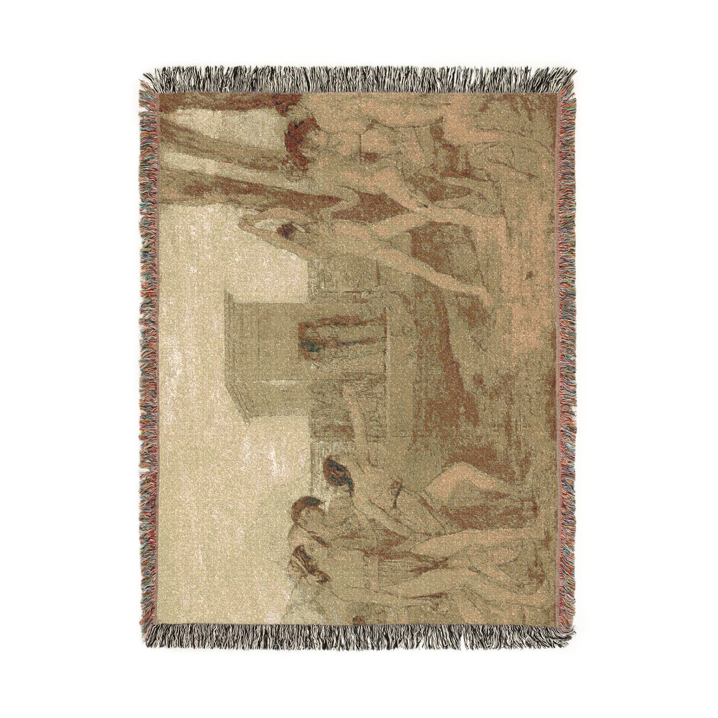 Hilaire Germain Edgar Degas - Young Spartan Girls Challenging Boys | Woven Tapestry Blanket