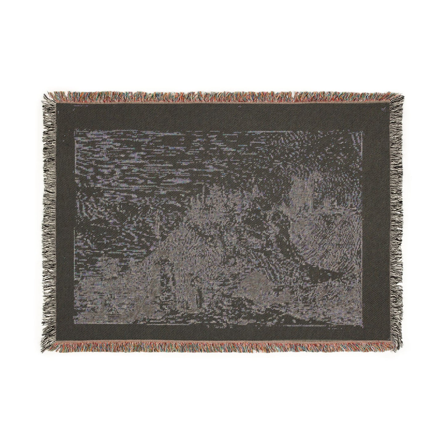 Canaletto - Landscape with the Pilgrim at Prayer, from Vedute | Woven Tapestry Blanket