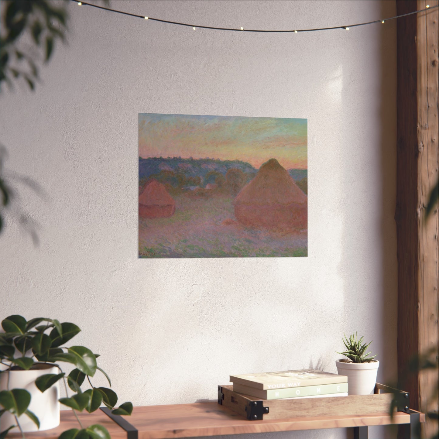 Claude Monet - Stacks of Wheat (End of Day, Autumn) | Fine Art Poster