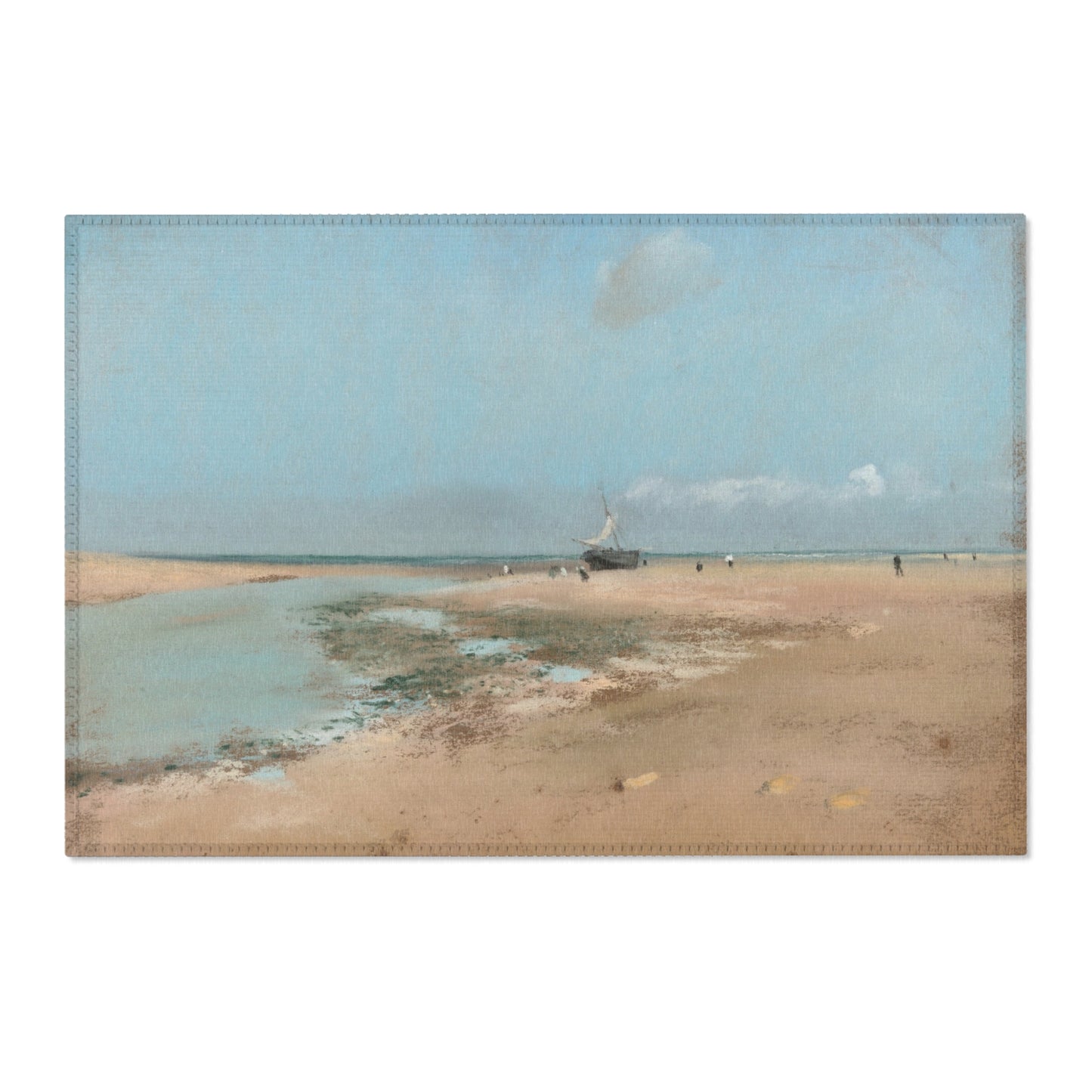 Hilaire Germain Edgar Degas - Beach at Low Tide (Mouth of the River) | Area Rug