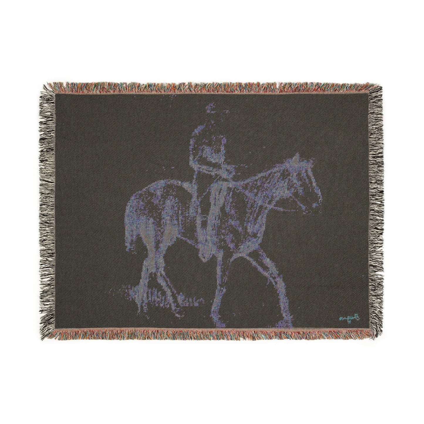 Hilaire Germain Edgar Degas - Horse and Rider | Woven Tapestry Blanket