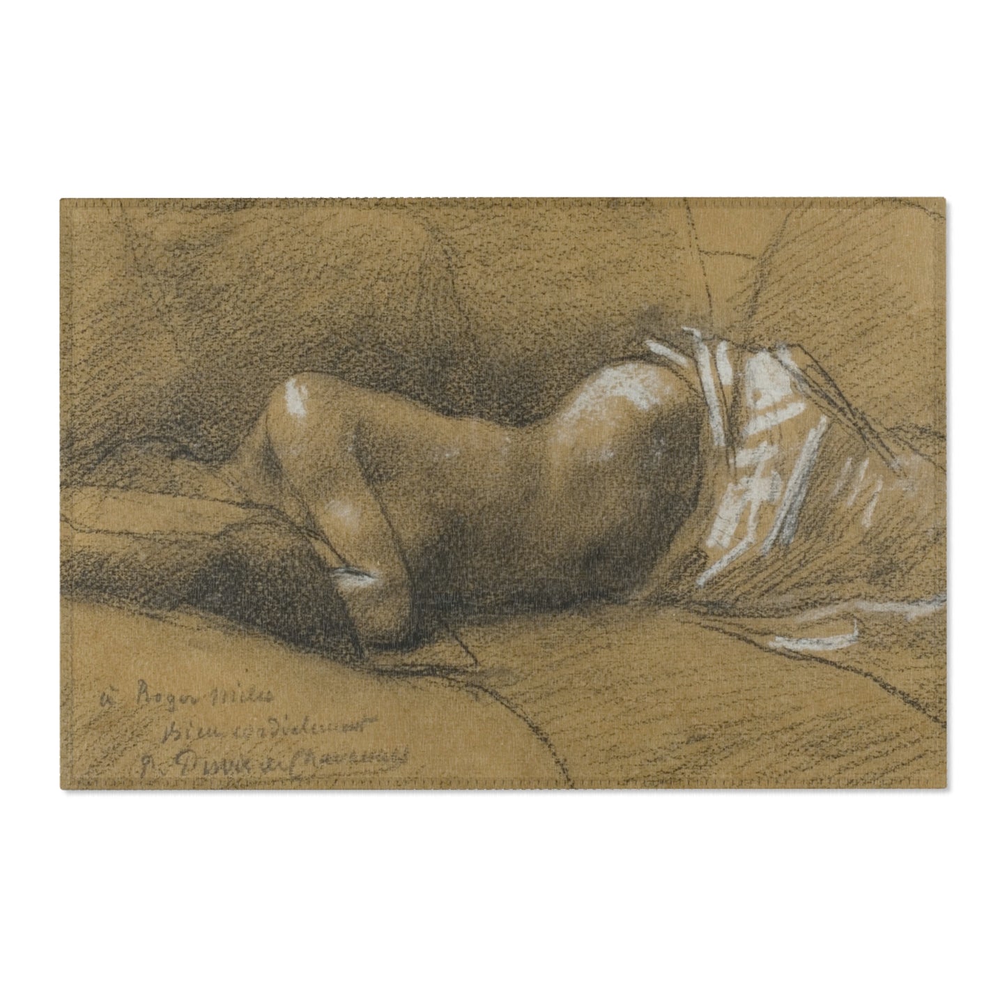 Pierre Puvis de Chavannes - Study of a Sleeping Woman | Area Rug
