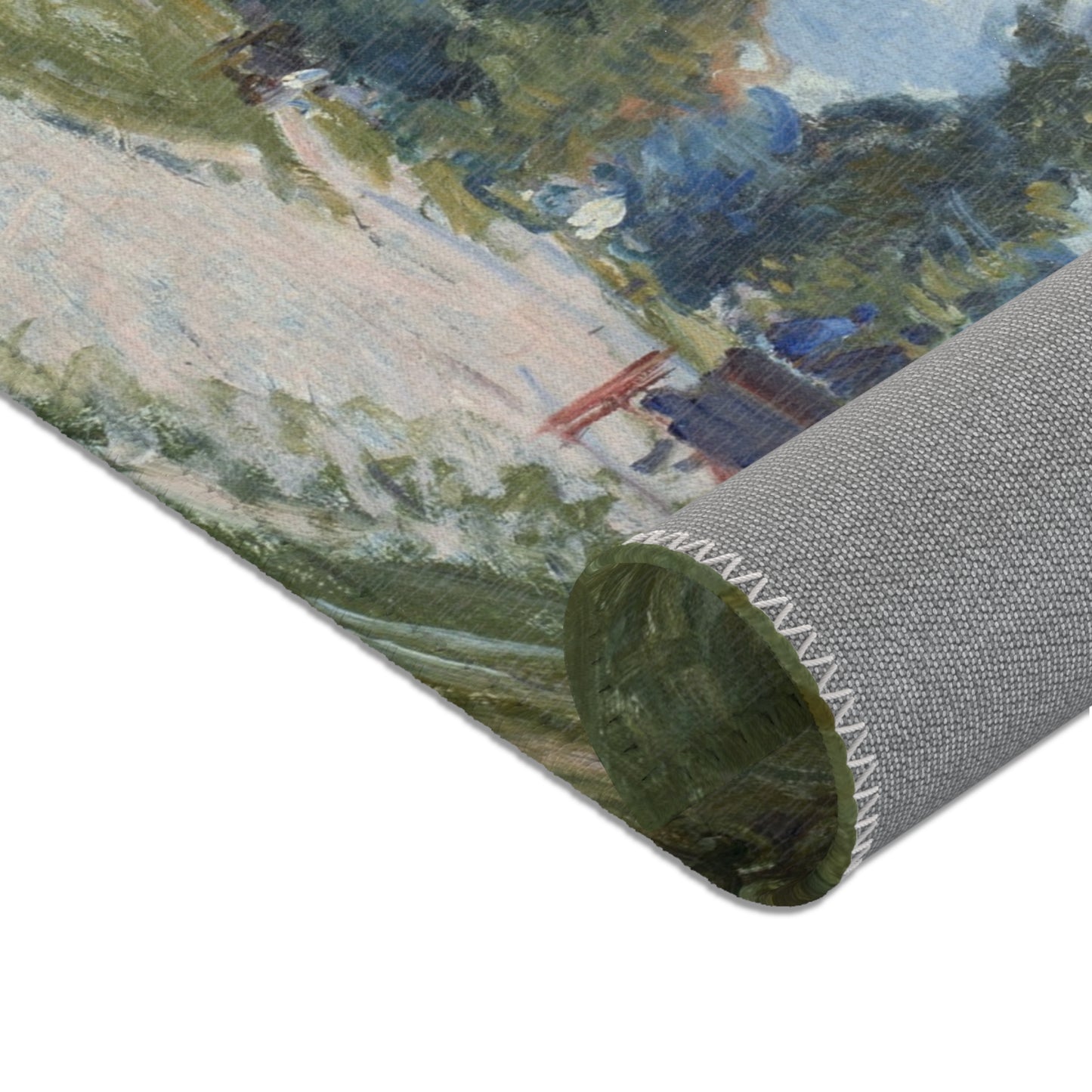 Alfred Sisley - A Turn in the Road | Area Rug