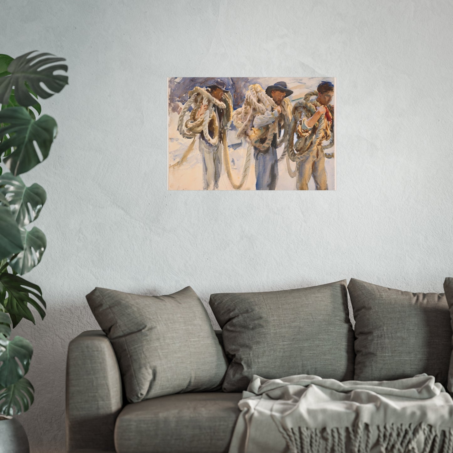 John Singer Sargent - Workmen at Carrara | Fine Art Poster