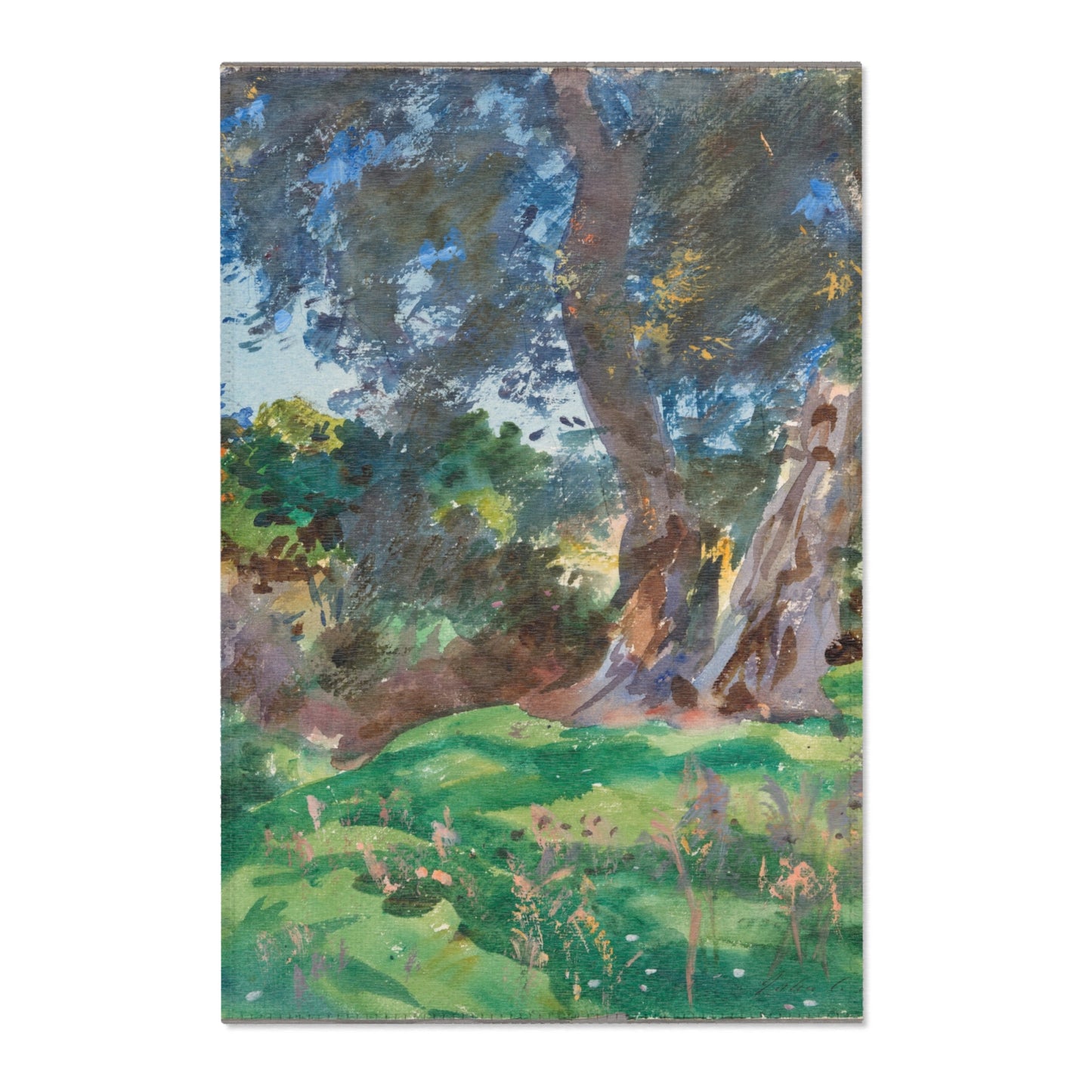 John Singer Sargent - Olive Trees, Corfu | Area Rug