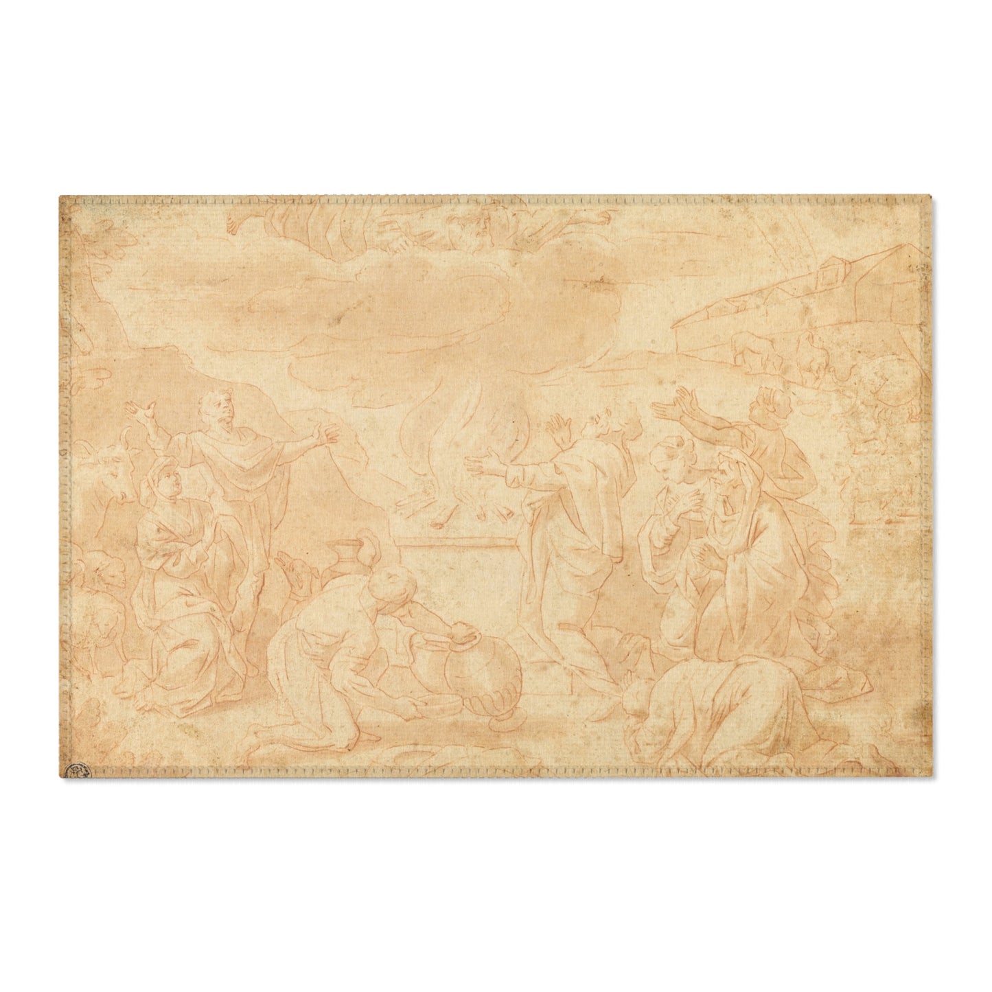 Nicolas Poussin - Noah's Sacrifice | Area Rug