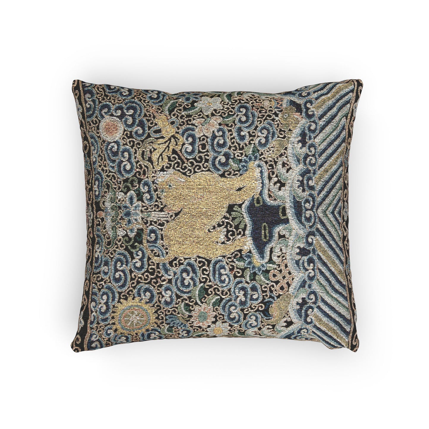 143_rank-badge-with-tiger | Woven Pillow