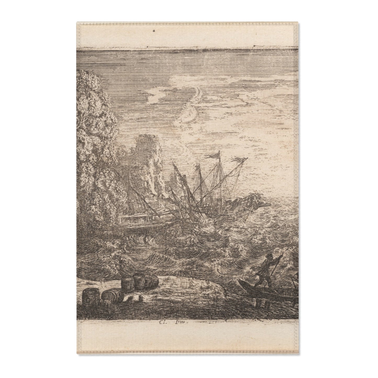 Claude Lorrain - The Tempest | Area Rug