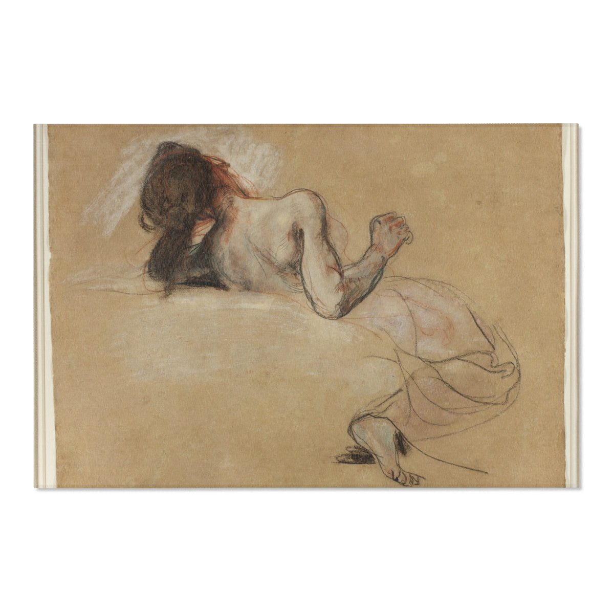 Crouching Woman — Delacroix Area Rug