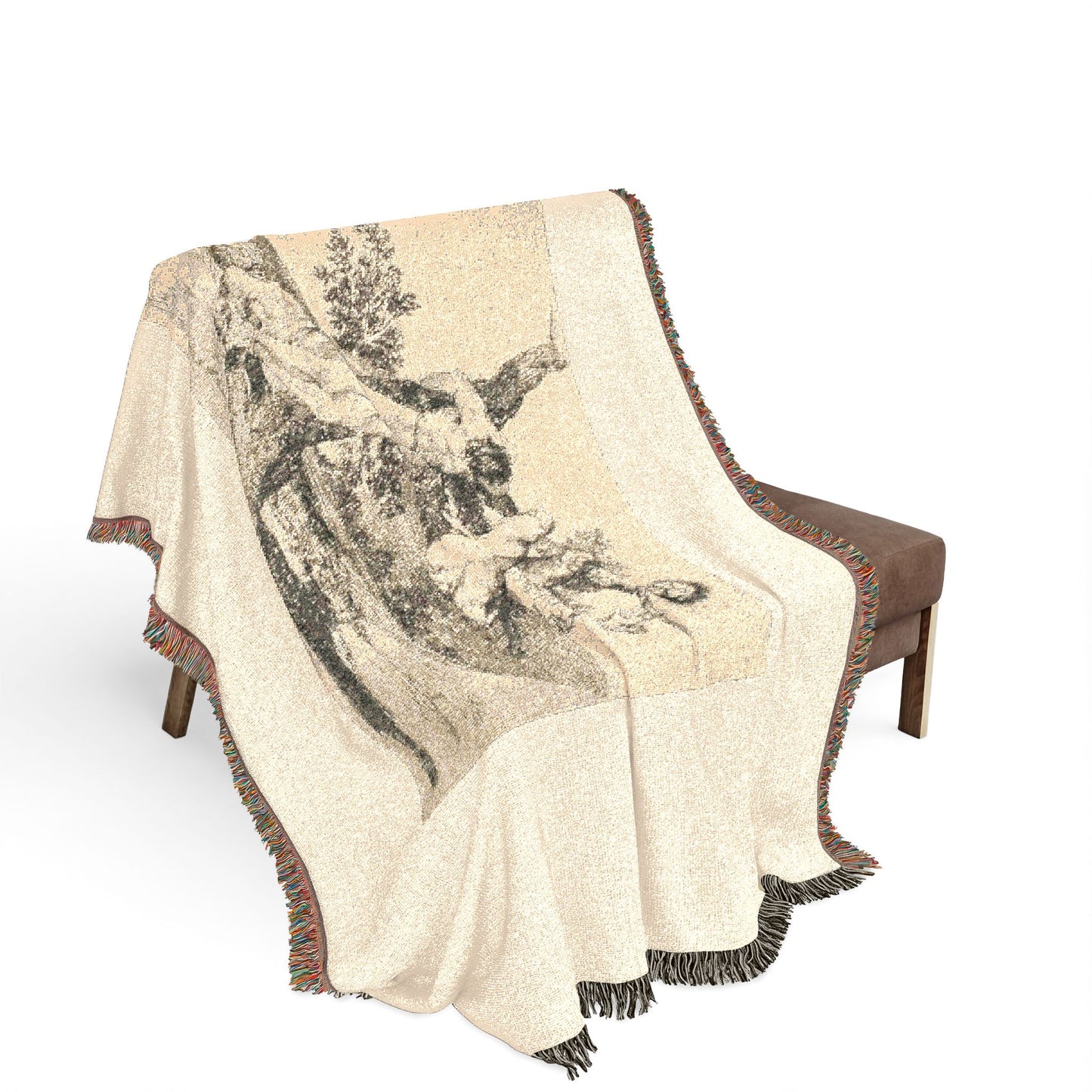 Francisco José de Goya y Lucientes - A Heroic Feat! With Dead Men!, plate 39 from The Disasters of War | Woven Tapestry Blanket