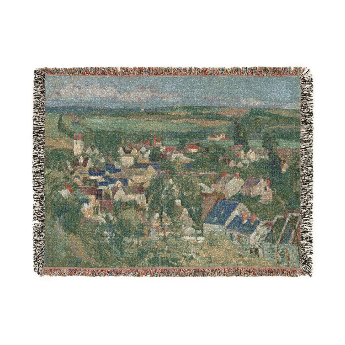 Paul Cezanne - Auvers, Panoramic View | Woven Tapestry Blanket