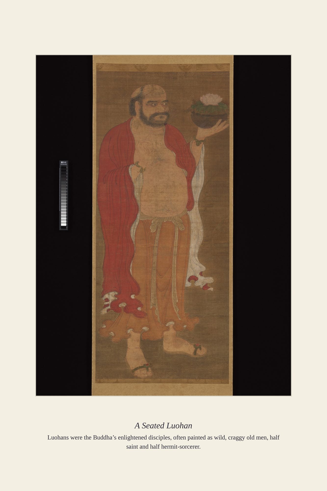 A Seated Luohan — antique art print