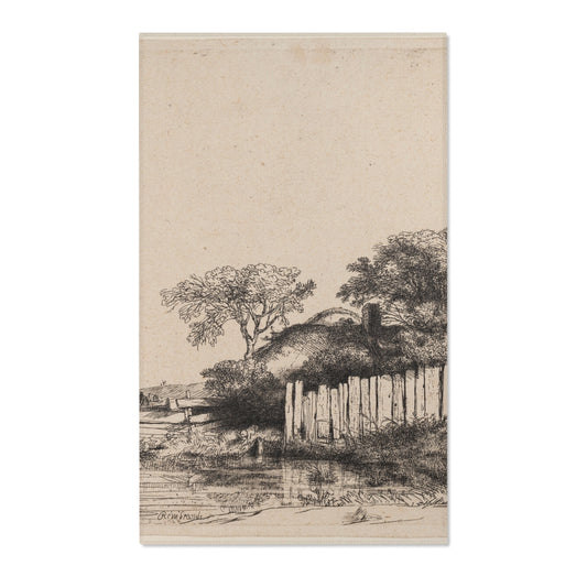 A Cottage with White Paling — Rembrandt Area Rug
