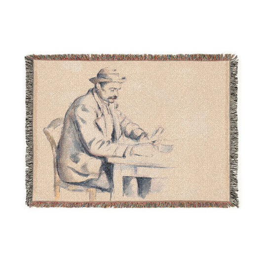 A Study for the Card Players — Cézanne Tapestry Blanket
