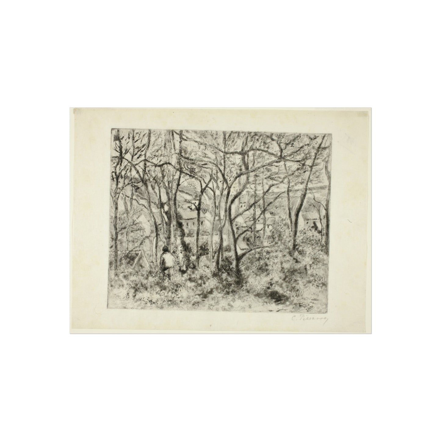 Camille Pissarro - Woodlands at the Hermitage | Fine Art Poster