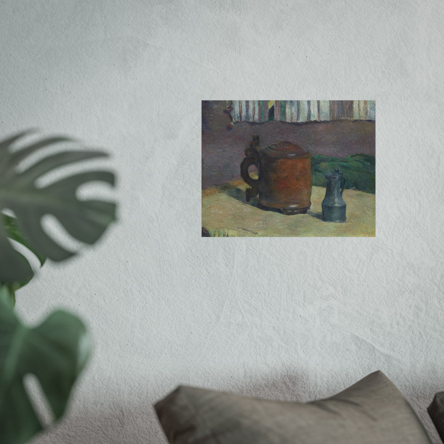 Paul Gauguin - Still Life Wood Tankard and Metal Pitcher | Fine Art Poster