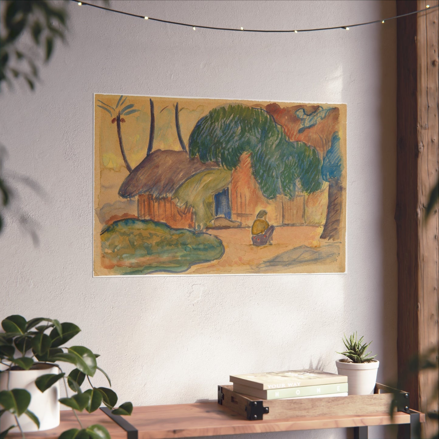 Paul Gauguin - Tahitian Hut | Fine Art Poster