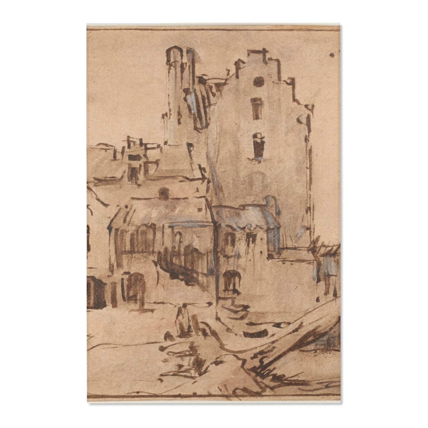 Rembrandt van Rijn - Kostverloren Castle in Decay | Area Rug