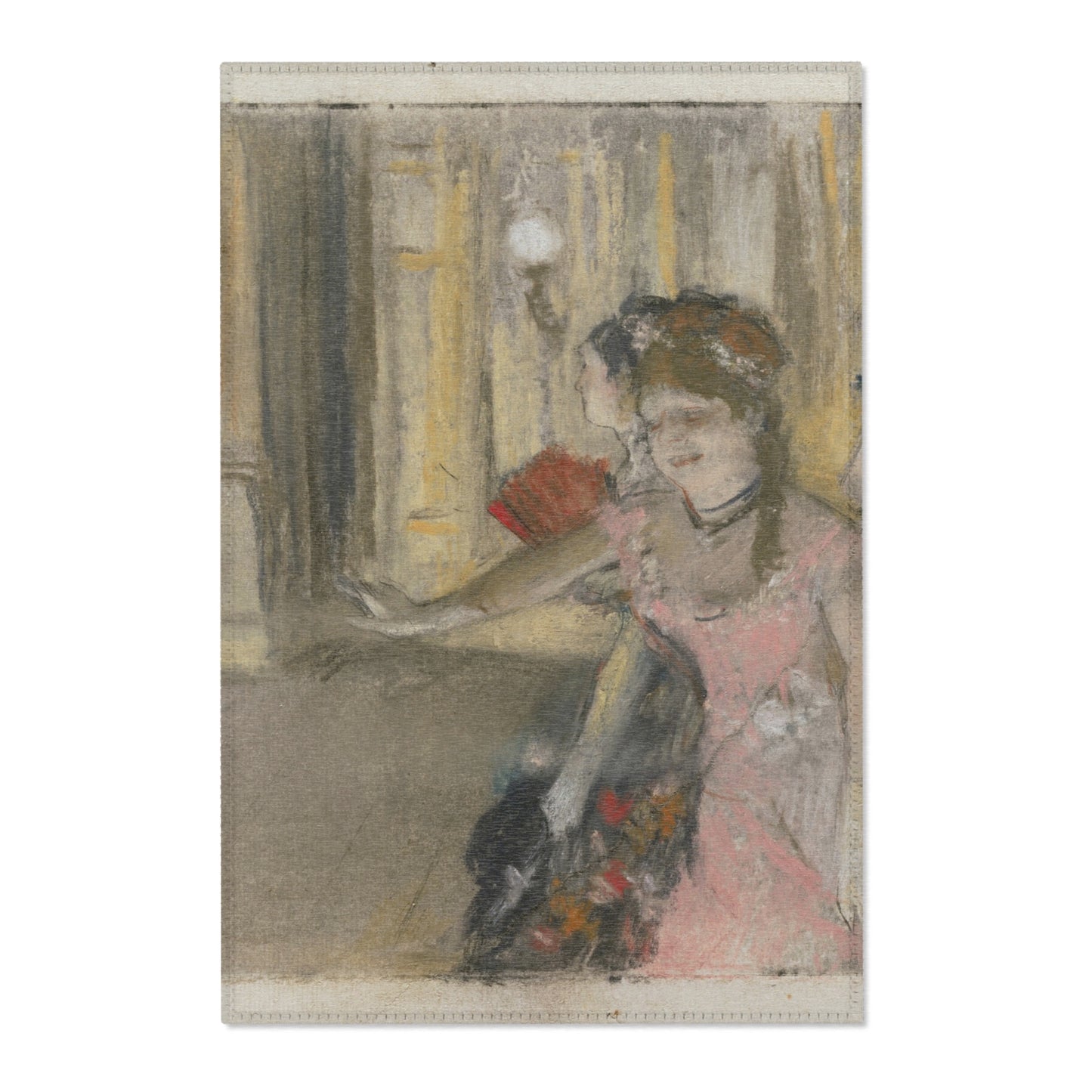 Hilaire Germain Edgar Degas - Singers on the Stage | Area Rug