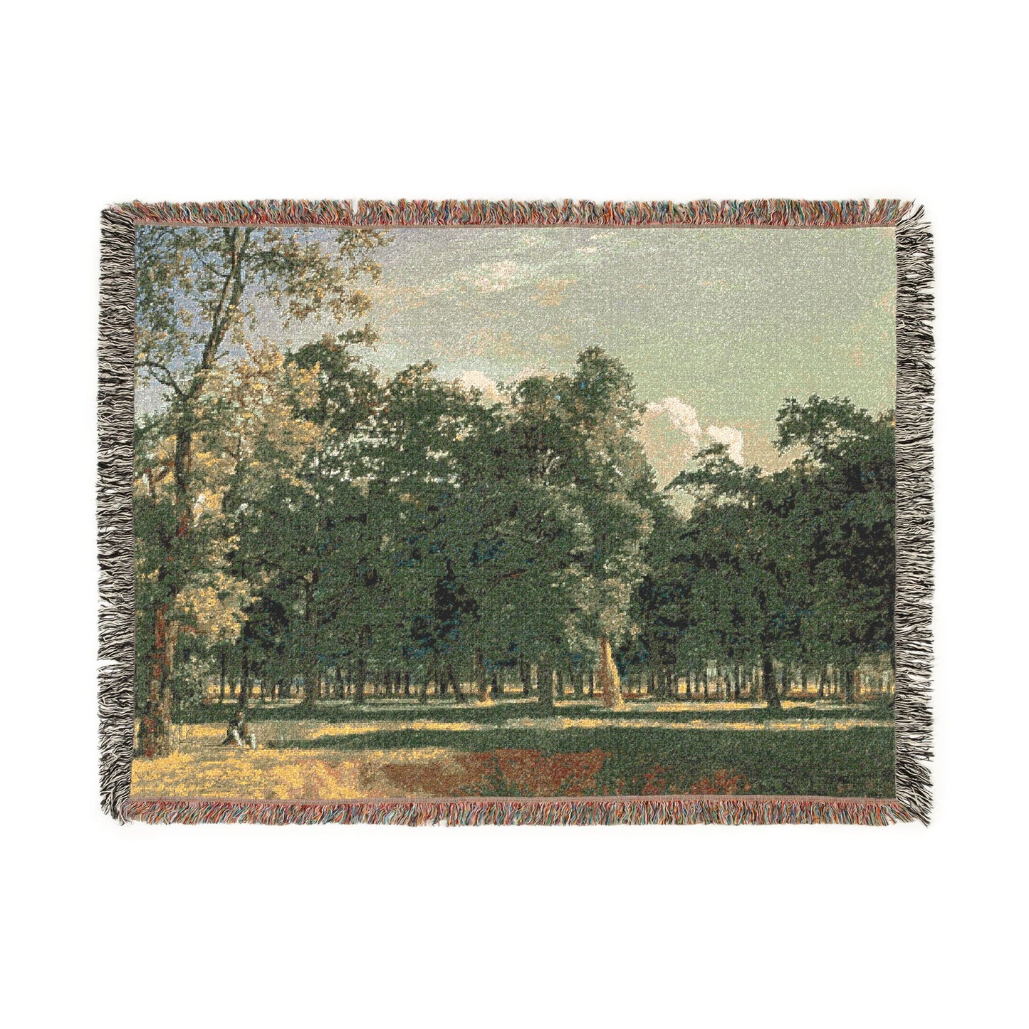 Prater Landscape Woven Throw Blanket