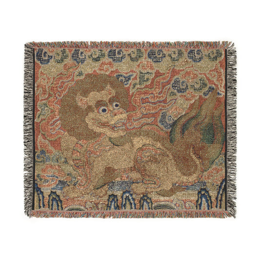 Rank Badge with Lion (Ming) Tapestry Blanket