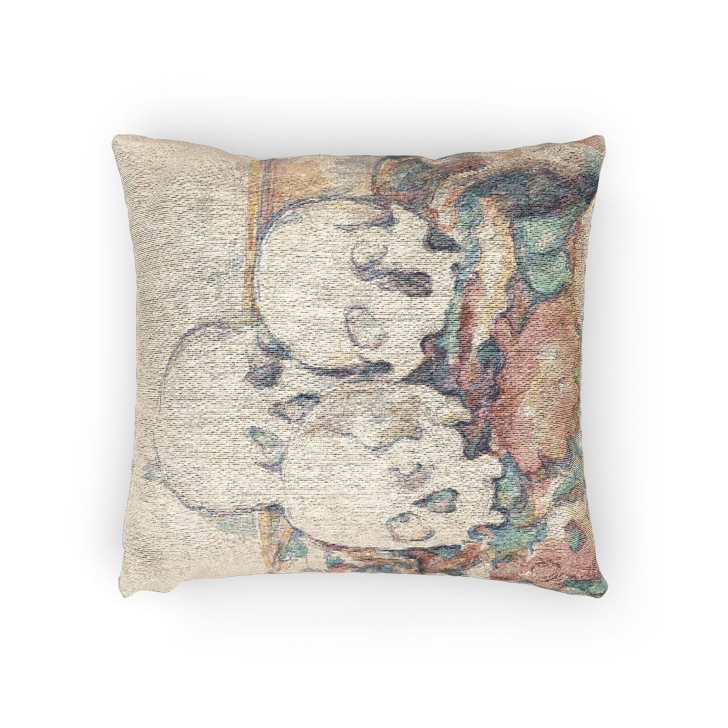 Paul Cezanne - The Three Skulls | Woven Pillow