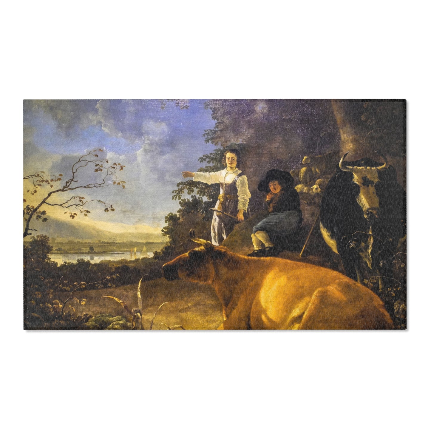 Aelbert Cuyp - Cattle with Shepherds | Area Rug