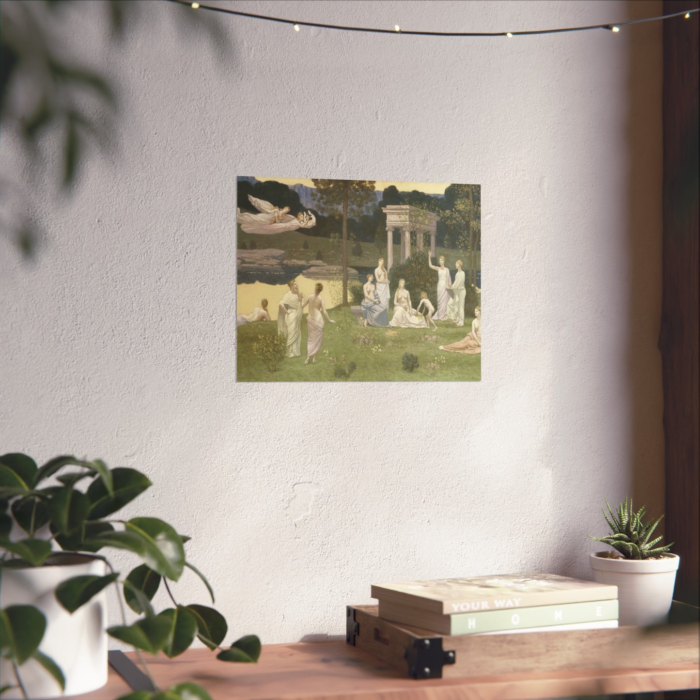 Pierre Puvis de Chavannes - The Sacred Grove, Beloved of the Arts and the Muses | Fine Art Poster
