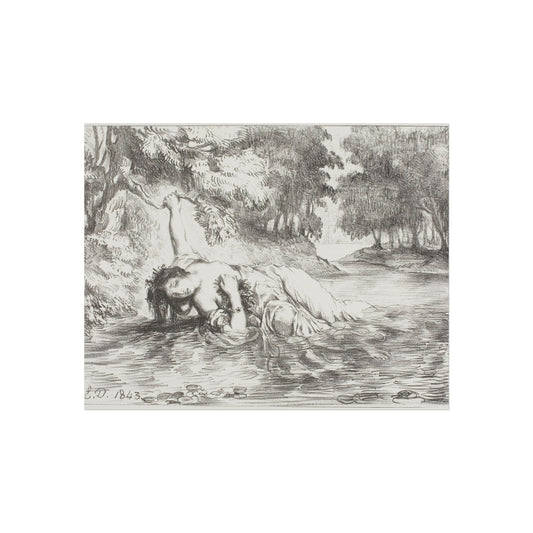 Ophelia's Death — Eugène Delacroix Fine Art Poster