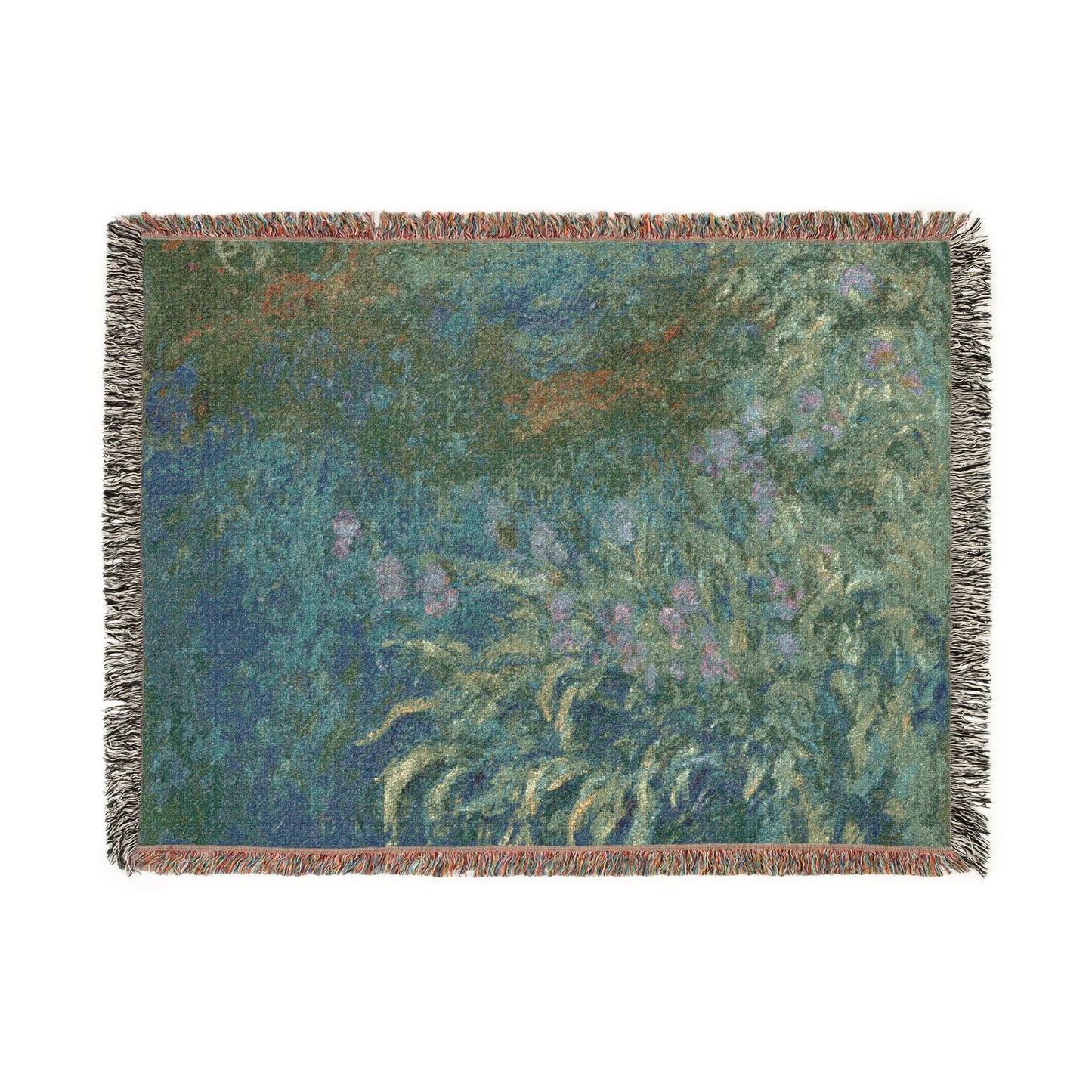 Claude Monet - Irises | Woven Tapestry Blanket