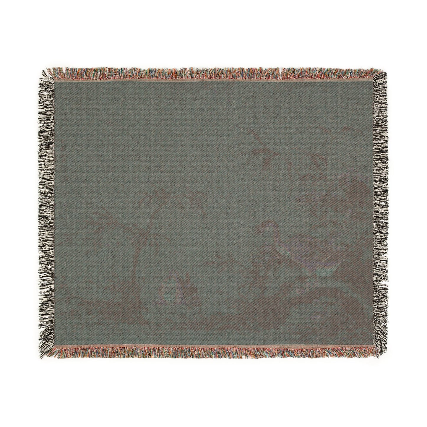 041_geese-on-a-riverbank | Woven Tapestry Blanket