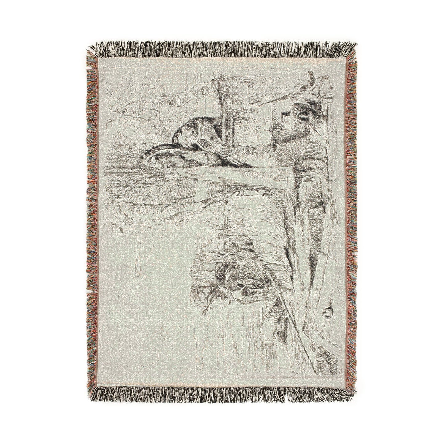 Giovanni Battista Tiepolo - Standing Philosopher and Two Other Figures, from Capricci | Woven Tapestry Blanket