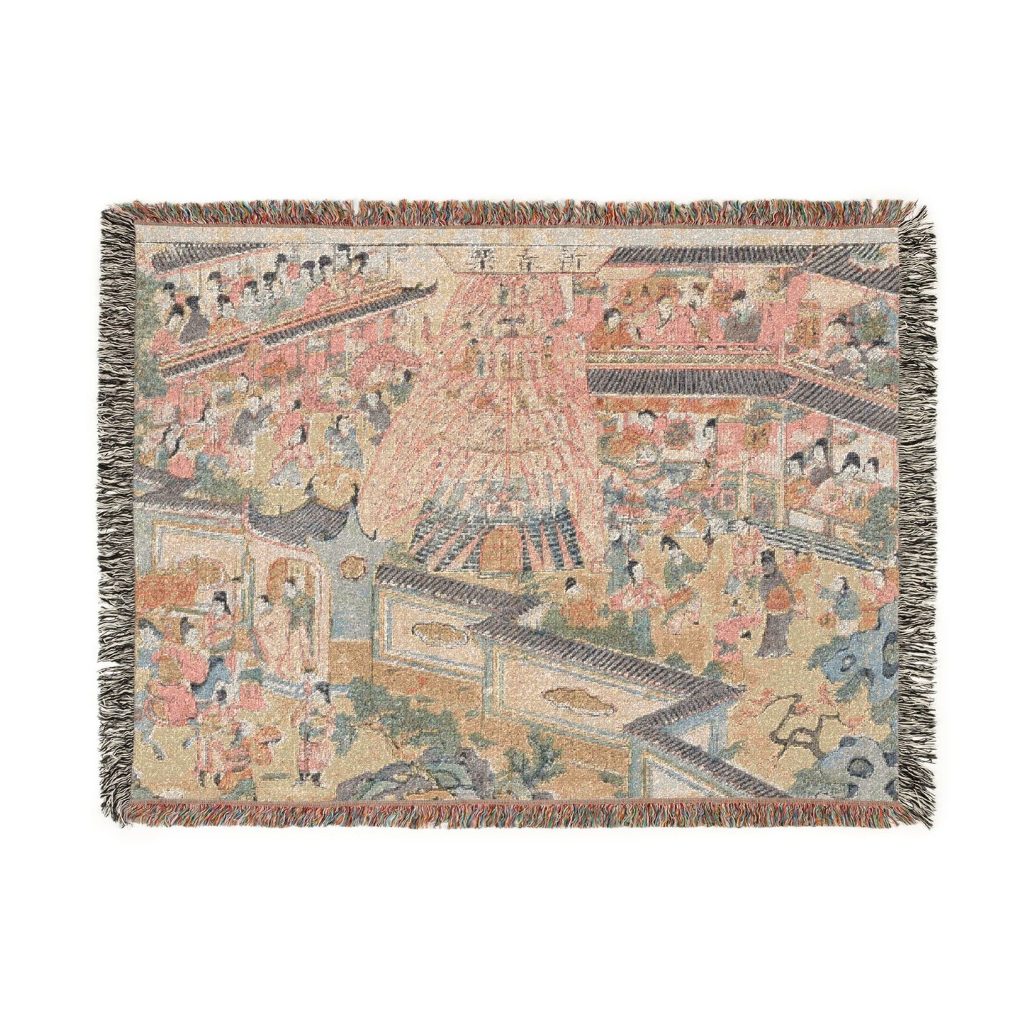 Happy New Year Woven Throw Blanket