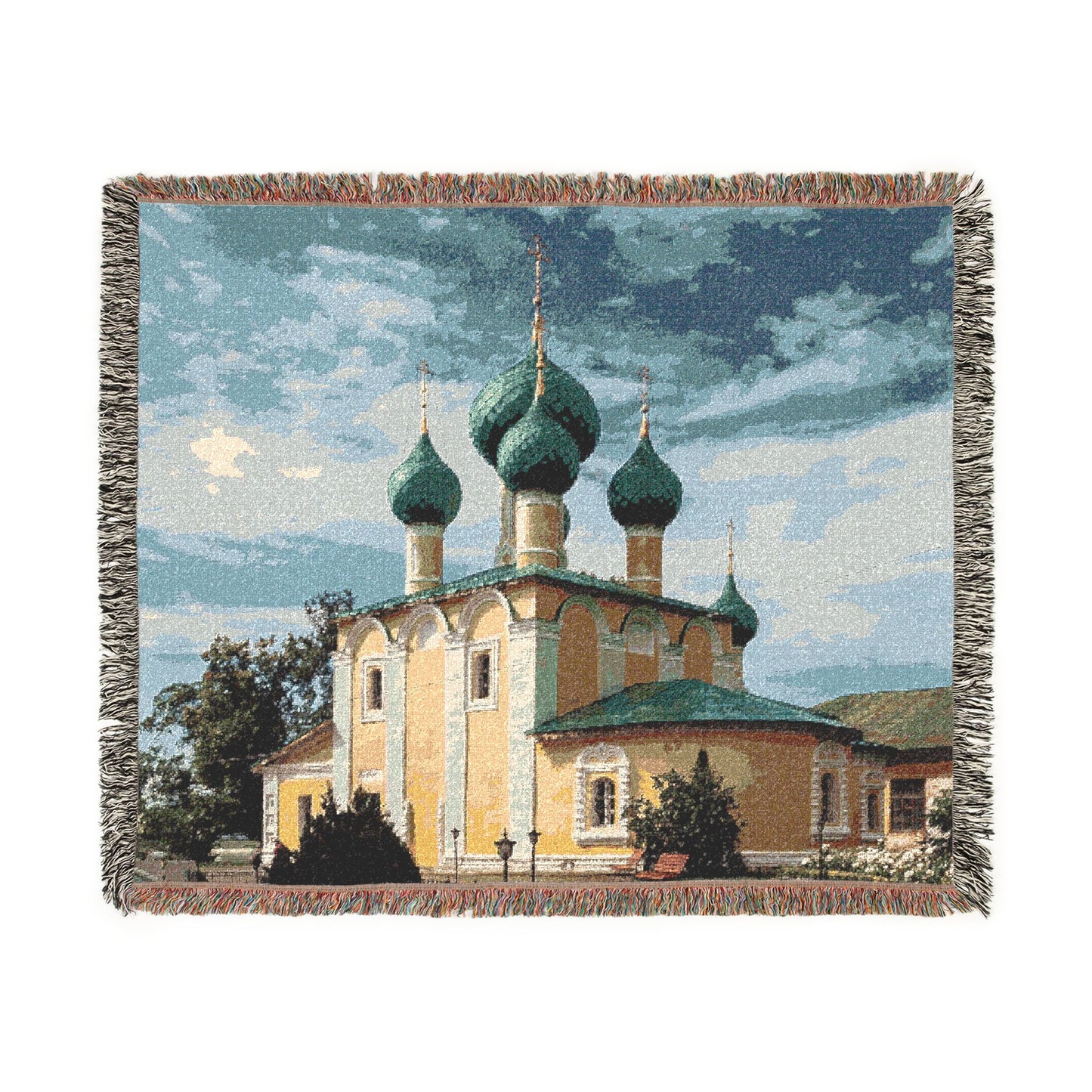 Church of the Beheading of Saint John the Baptist Alekseyevsky Monastery Uglich 2023-07-22 7452 | Woven Tapestry Blanket