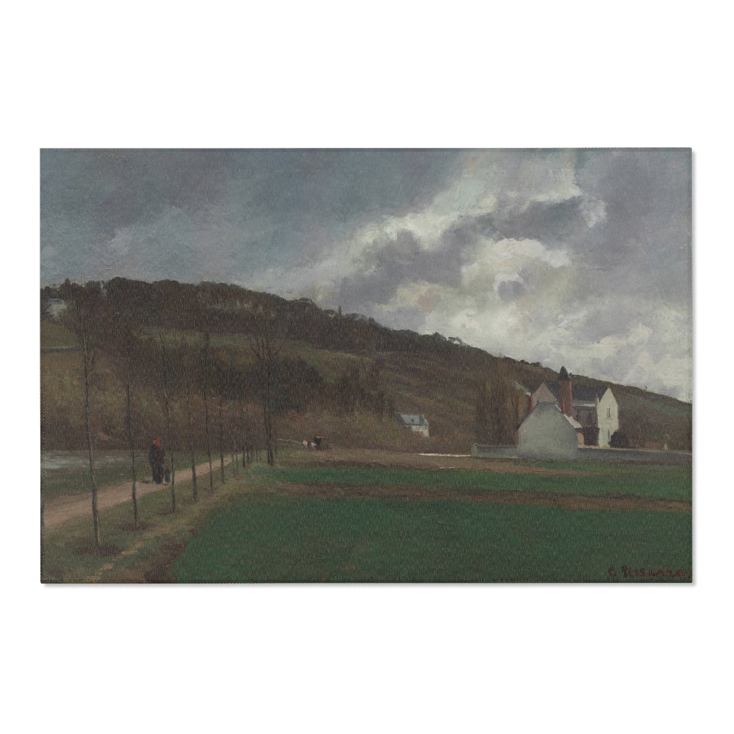 Camille Pissarro - The Banks of the Marne in Winter | Area Rug