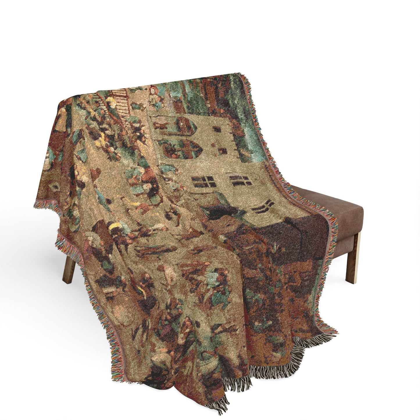Pieter Bruegel the Elder - Children’s Games - Google Art Project | Woven Tapestry Blanket