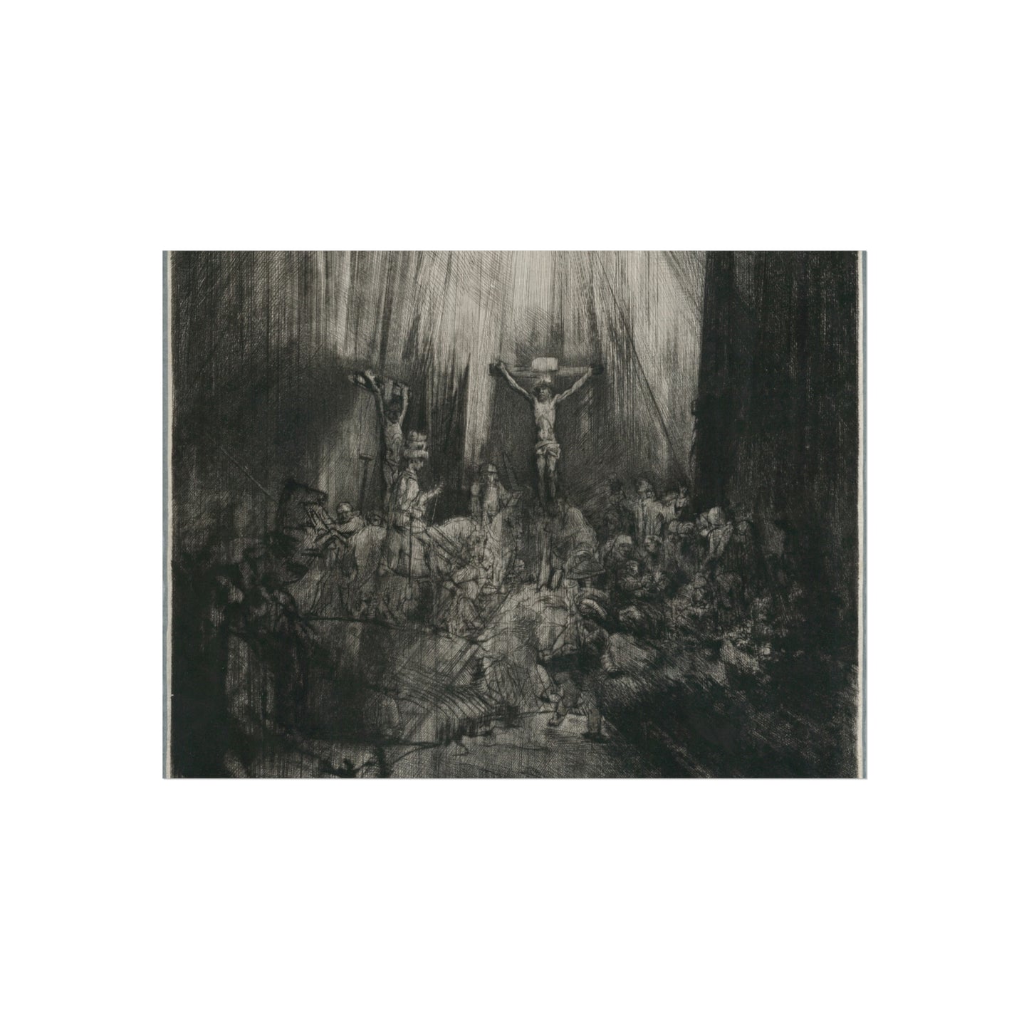 Rembrandt van Rijn - Christ Crucified between the Two Thieves The Three Crosses | Fine Art Poster