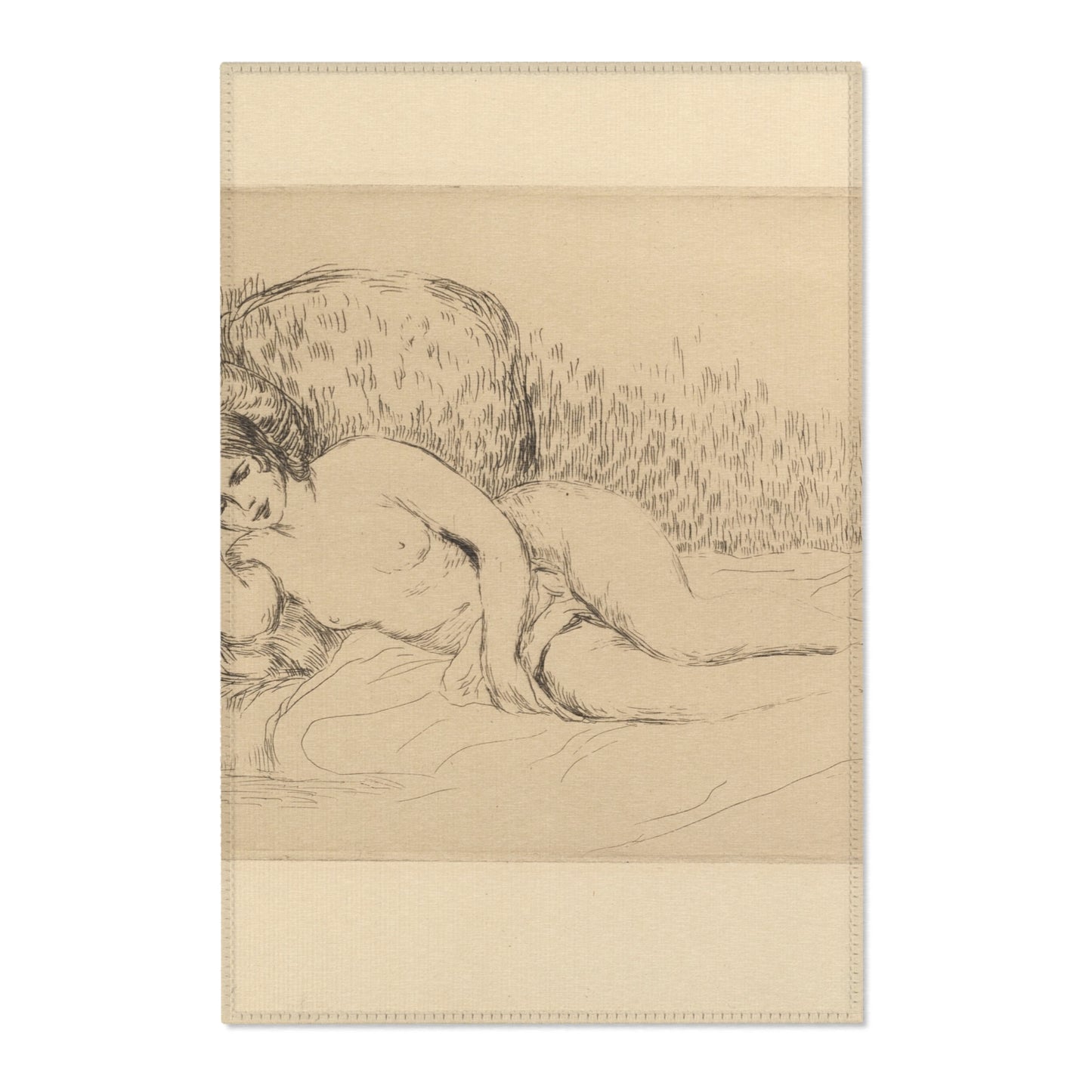 Pierre-Auguste Renoir - Woman Reclining, to the Left | Area Rug