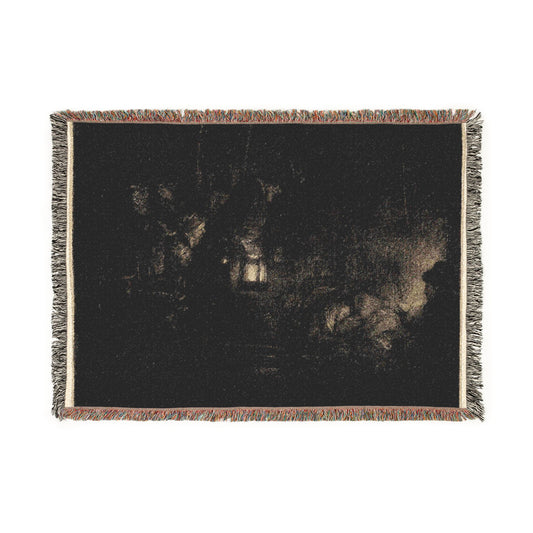 The Adoration of the Shepherds — Rembrandt Tapestry Blanket