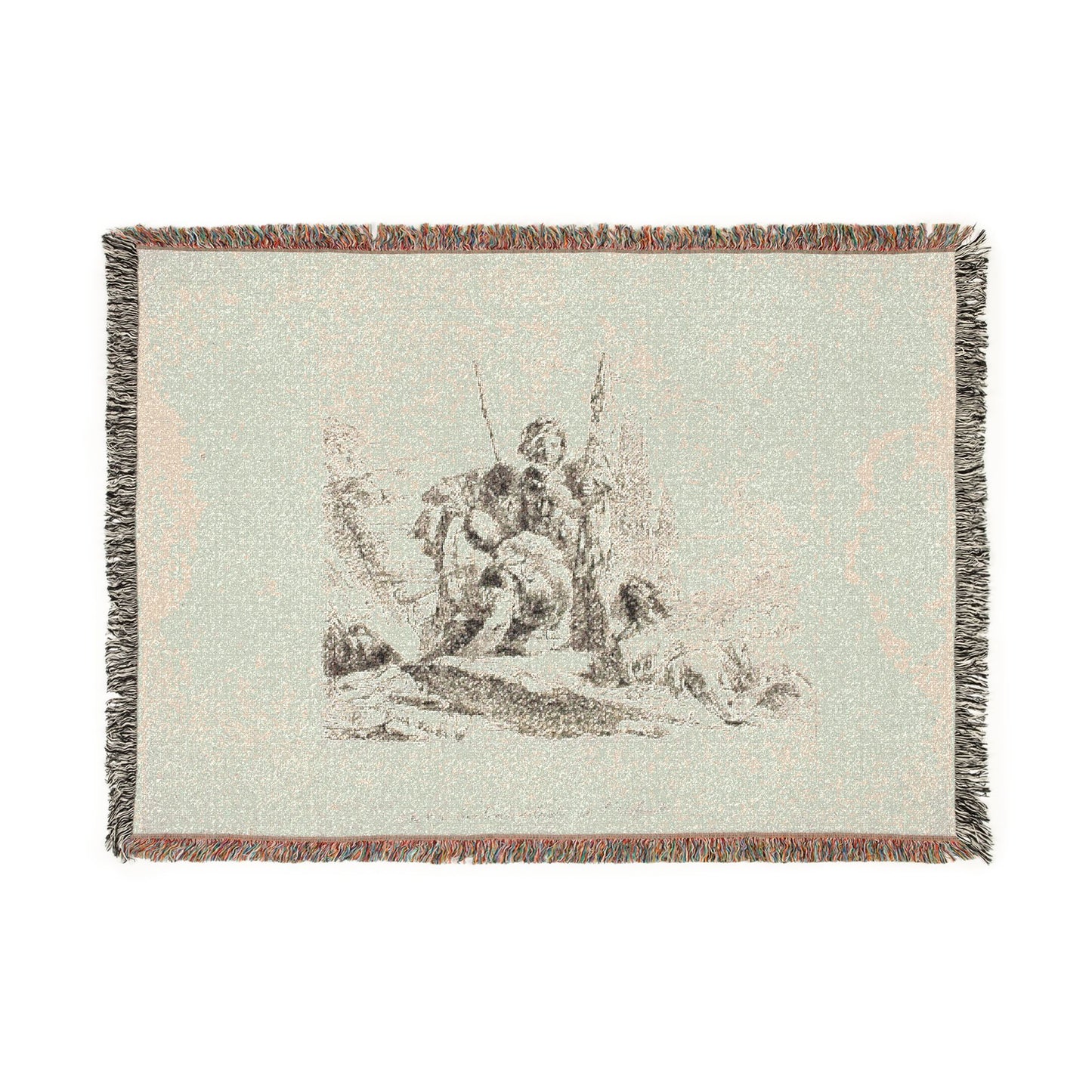 Giovanni Battista Tiepolo - Three Soldiers and a Boy, from Capricci | Woven Tapestry Blanket