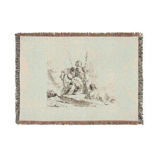 Three Soldiers and a Boy — Tiepolo Tapestry Blanket
