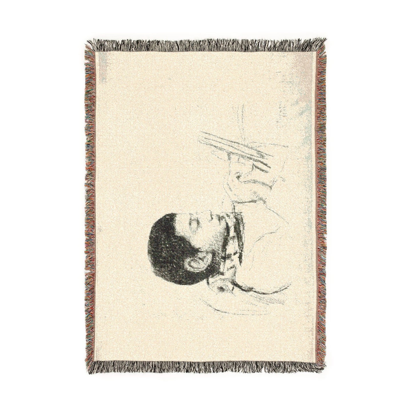 Camille Pissarro - Portrait Lucien Pissarro | Tapestry Blanket