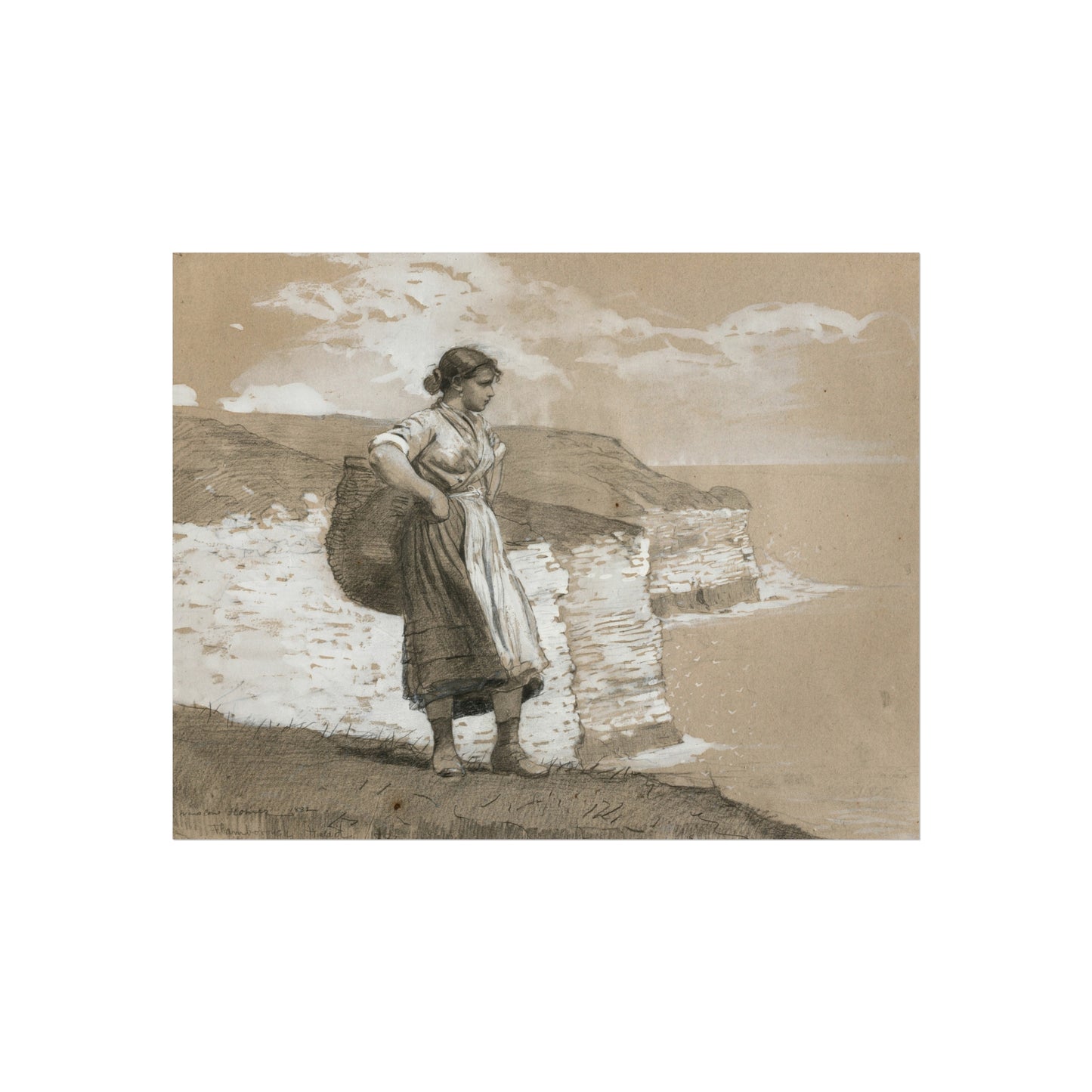 Winslow Homer - Flamborough Head, England | Fine Art Poster