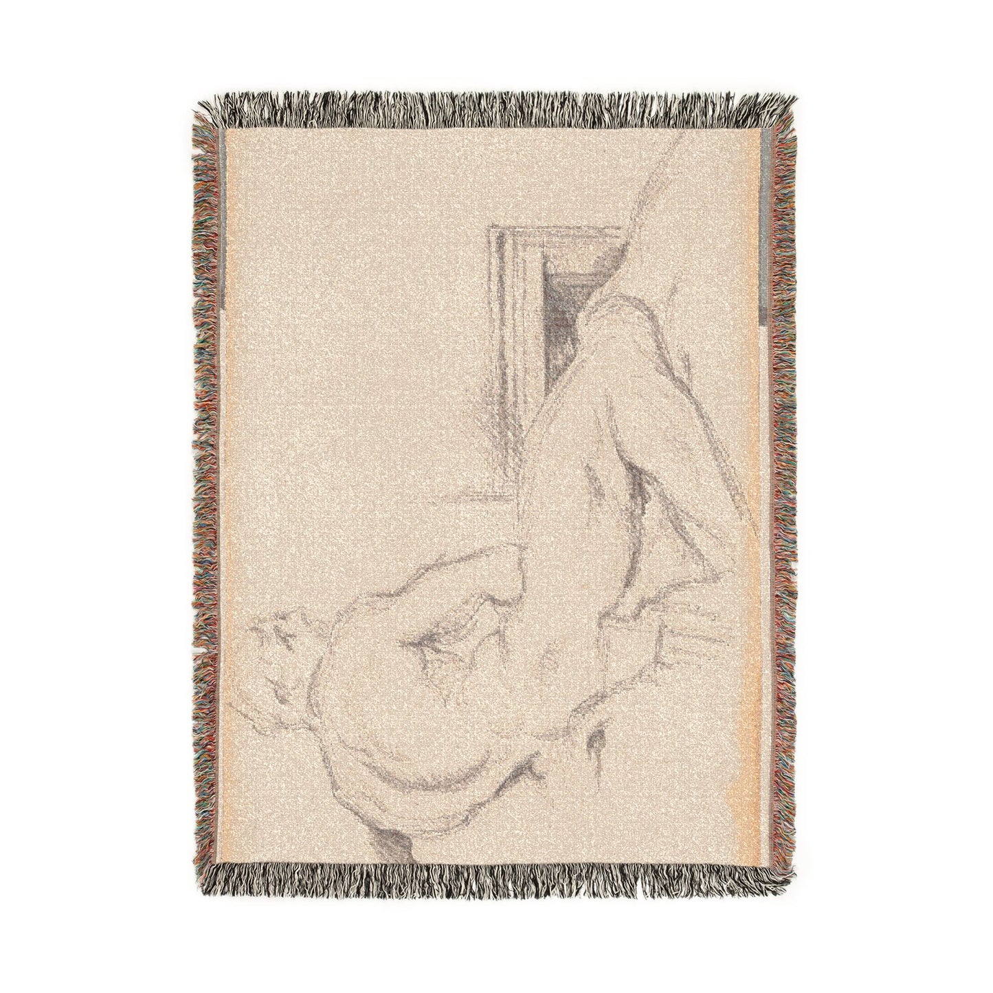 Paul Cezanne - Hercules Resting | Woven Tapestry Blanket