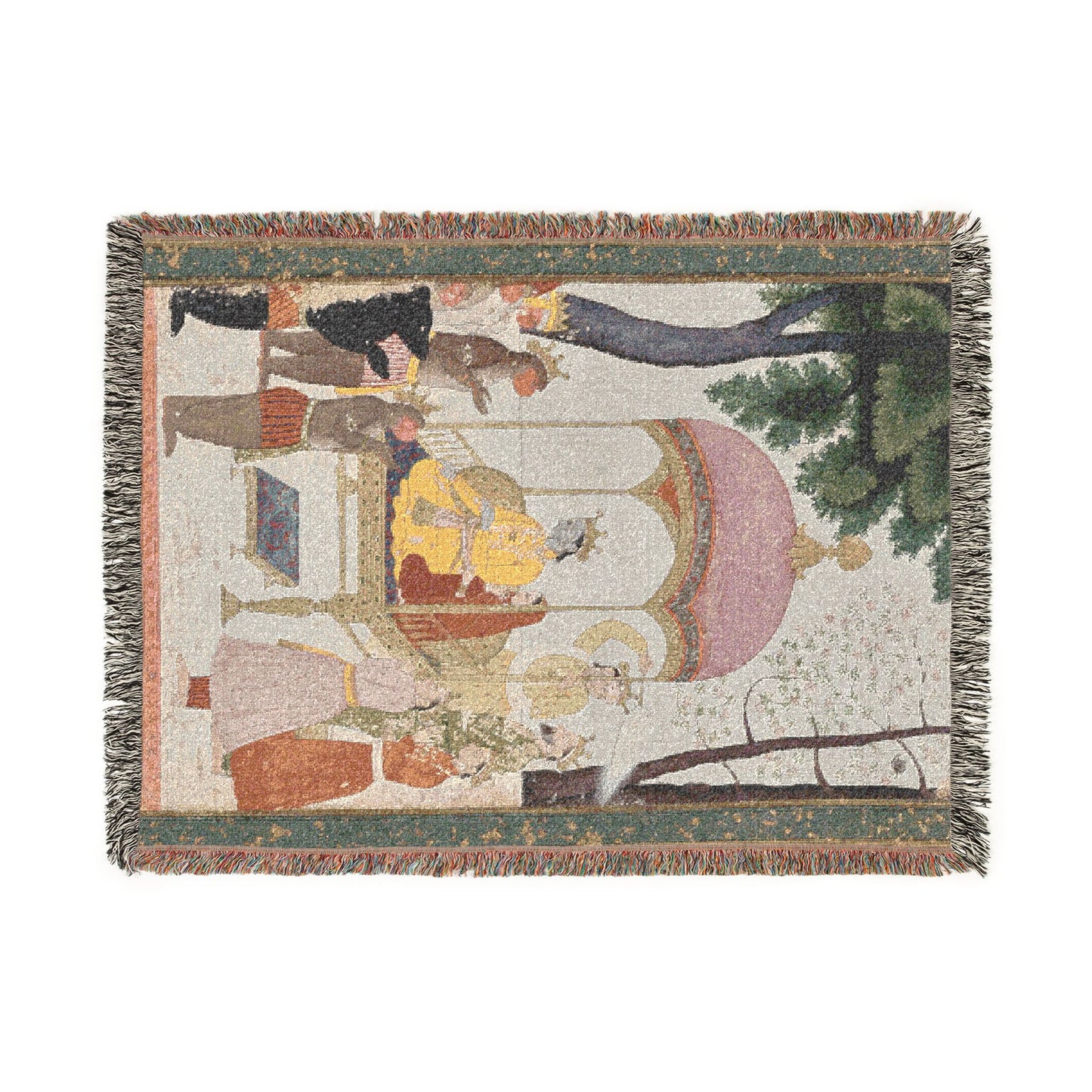 Enthroned Rama and Sita receive homage from their monkey and bear Allies, from the Yuddha Kanda (Book of the War) of a Ramayana (Rama’s Jour