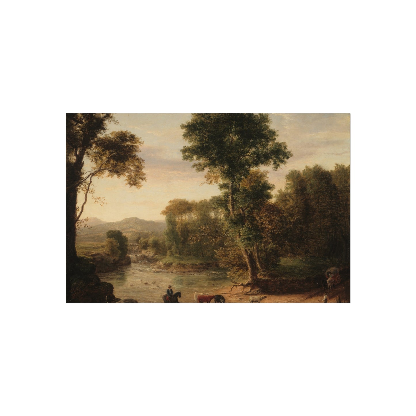 George Inness - Crossing the Ford | Fine Art Poster